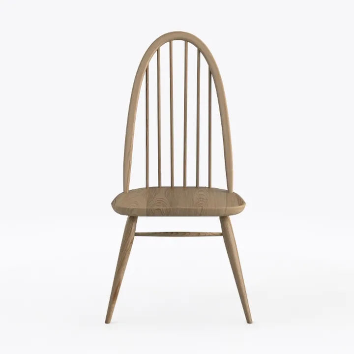 White Dining Chairs Set of 4, Farmhouse Spindle