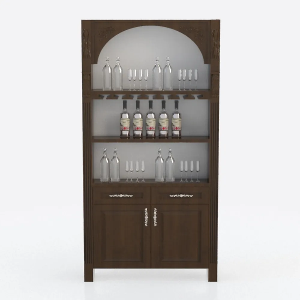 71" Tall Arched Kitchen Pantry, Modern Farmhouse