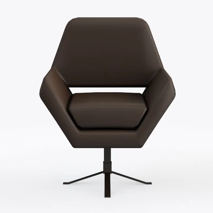 Furniture of America Altha Modern Swivel Base Faux