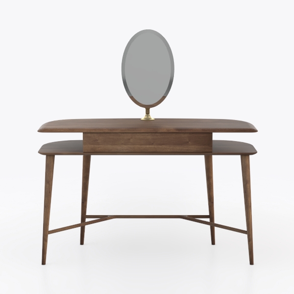 Scrivania con 2 ante in MDF in naturale