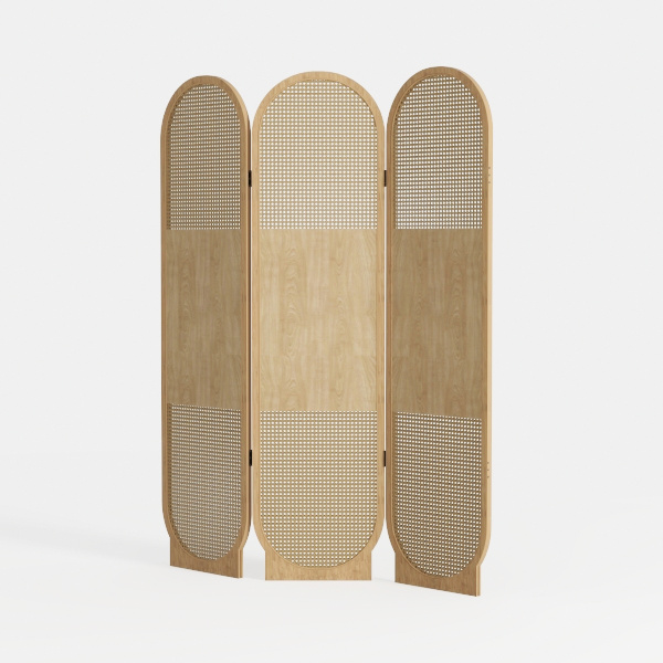 Yechen Sideboard Cabinet with Natural Rattan