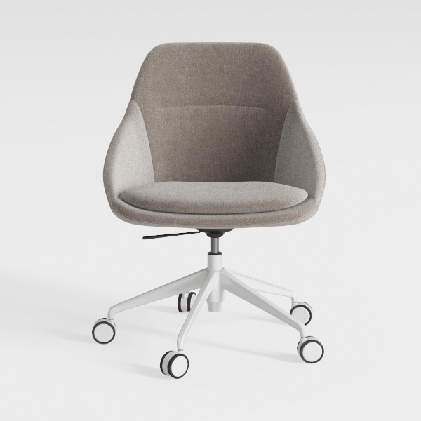 Home Office Desk Chair, Modern Linen Fabric Chair