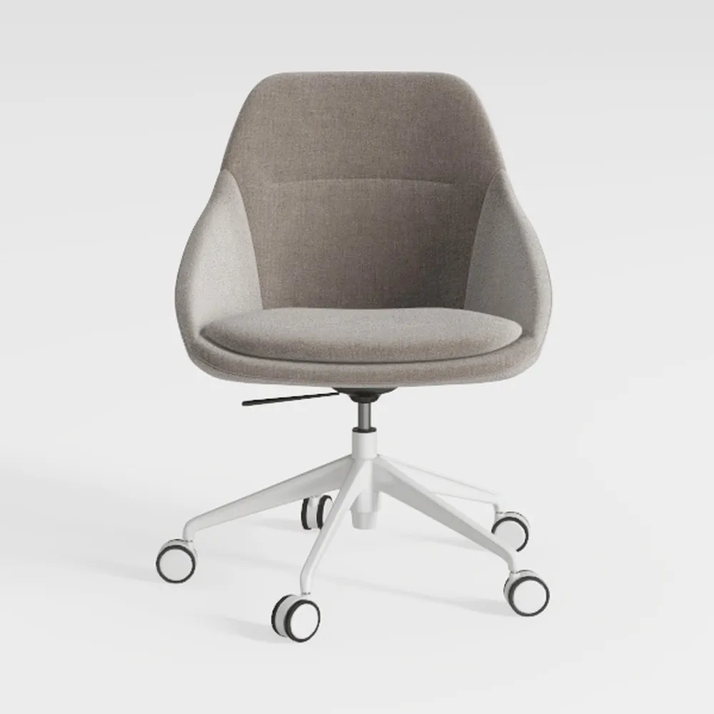 Home Office Desk Chair, Modern Linen Fabric Chair