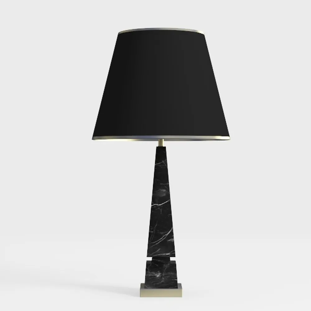 POPETPOP Wooden Table Lamp Modern Cloth Art Desk