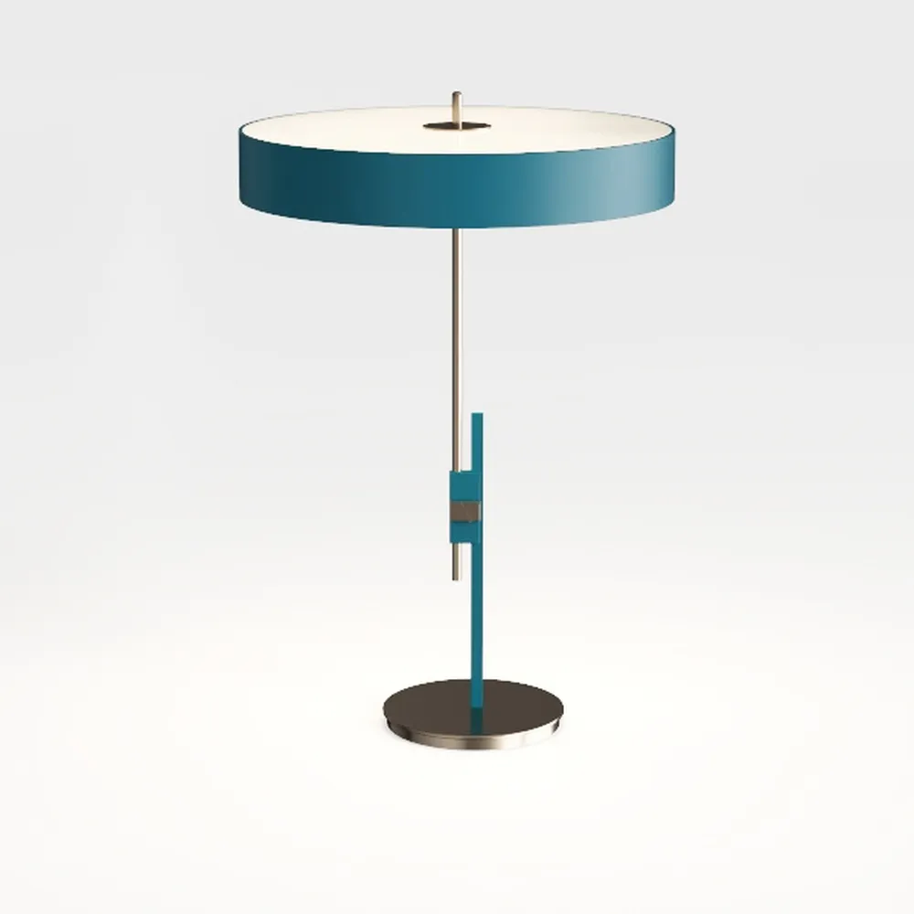 Turquoise Nightstand Table Lamp for Bedroom - 3 