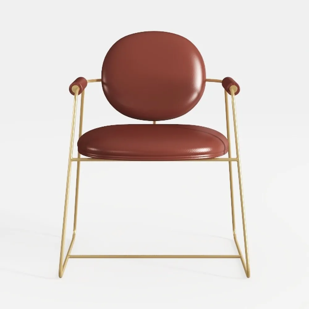 Zuo Dallas Accent Chair Vintage Brown, Brown Accen