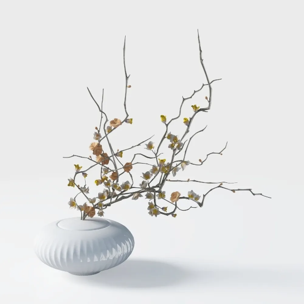 GeLive Brown Ceramic Rustic Vase Jingdezhen