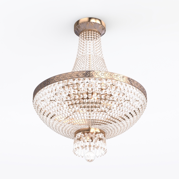 Wellmet 22&quot; Modern Crystal Chandelier, 6-Light 