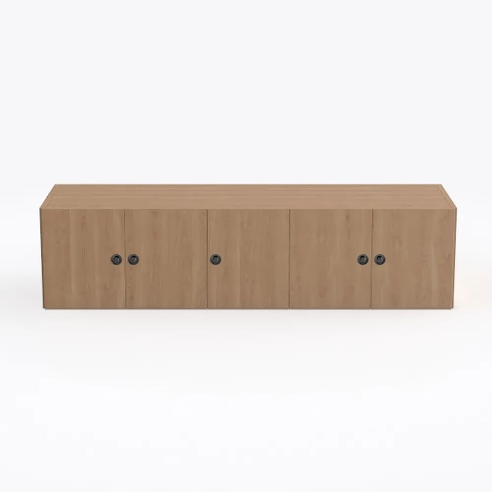 Buffet Cabinet with 4 Doors, Coffee Bar Cabinet