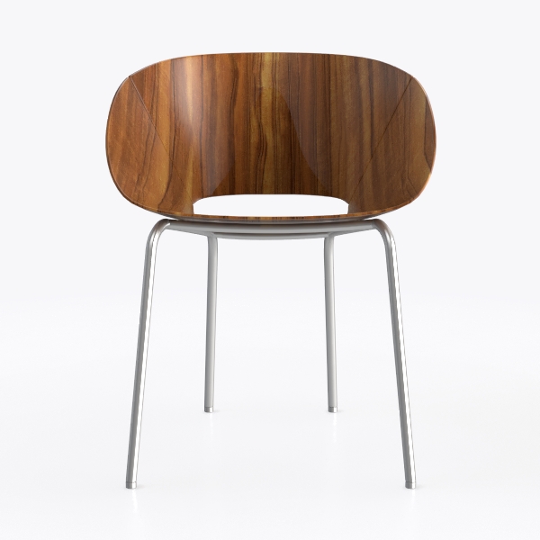 Ernie Walnut Dining Side Chair