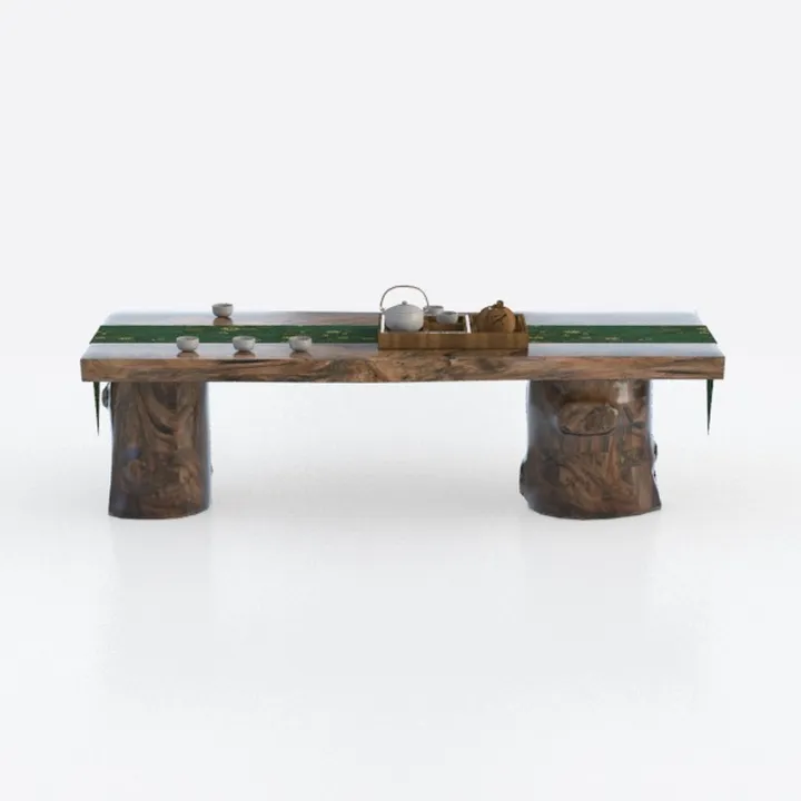 Large Luxury Galaxy Desk, Live Edge Multicolor