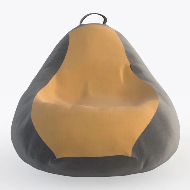Sofa Sack Bean Bag Chair Cover, 6-Feet, Camel