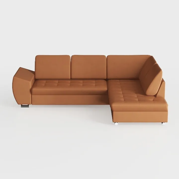 EASE MOOSE Large Faux Leather Sectional with 