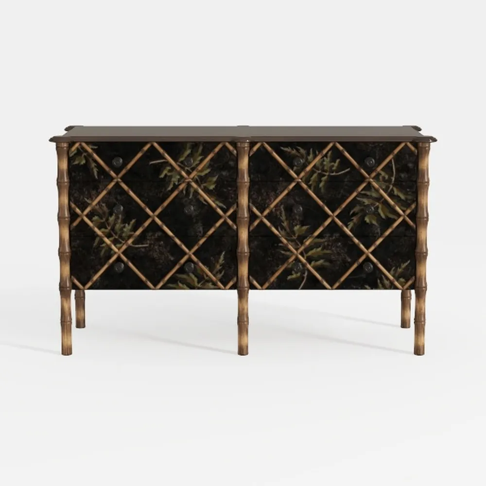 HLR Accent Cabinet with 4 Doors&Shelves, Sideboard