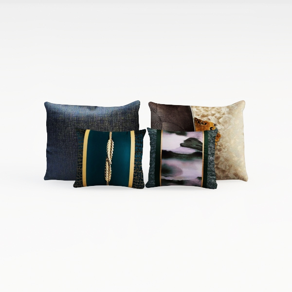 PAVILIA Teal Blue Throw Pillow Covers 20x20 Set of