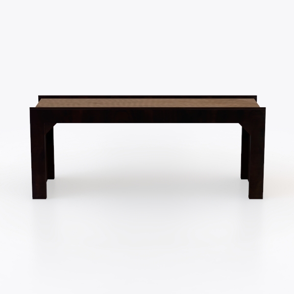 Raven Noir Two Tone Ebony and Driftwood Noir Bench