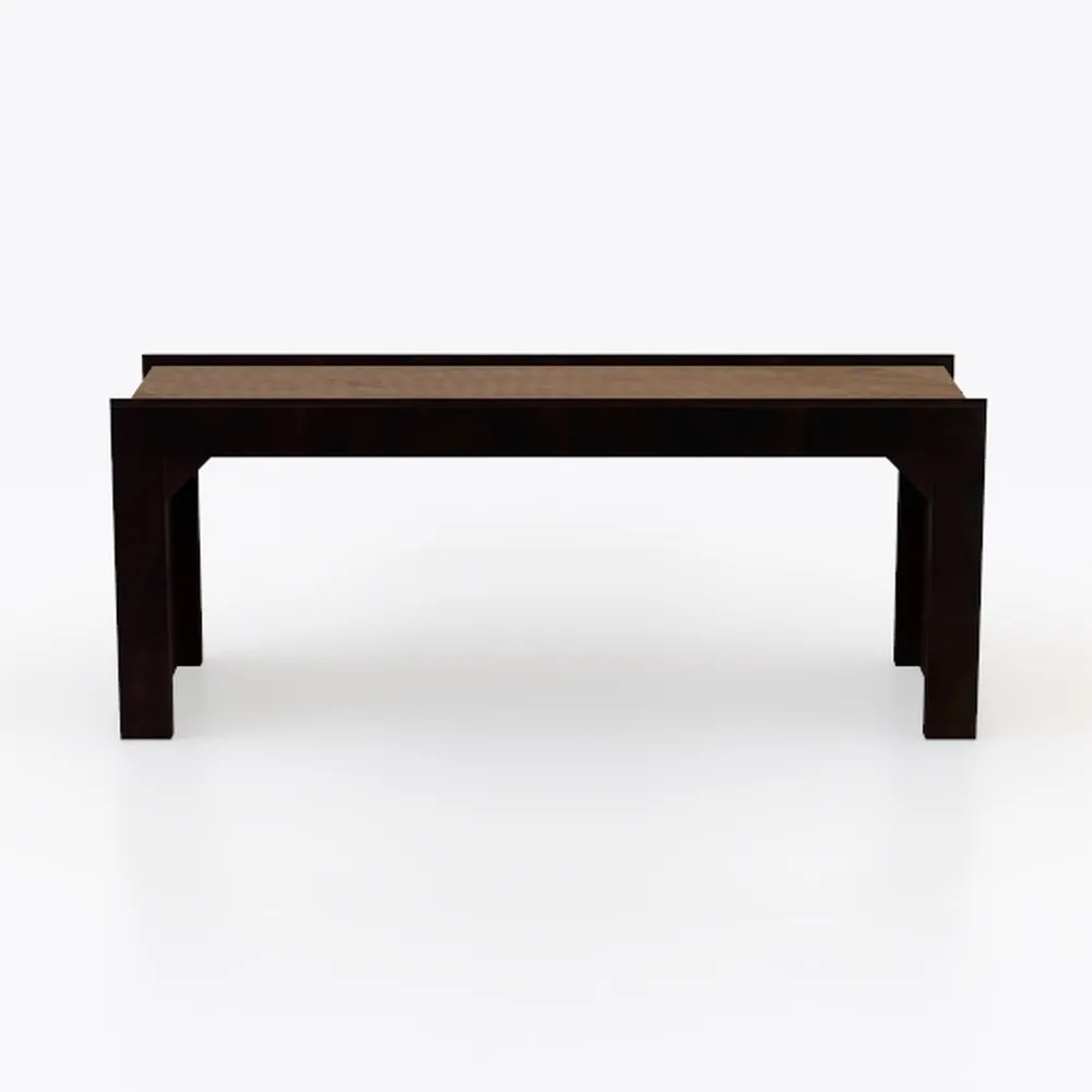 Raven Noir Two Tone Ebony and Driftwood Noir Bench