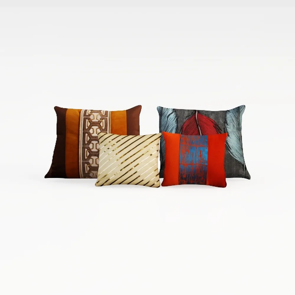 decorUhome Fall Orange and White Decorative Throw