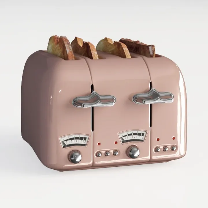 bella 4 Slice Toaster, 6 Setting Shade Control