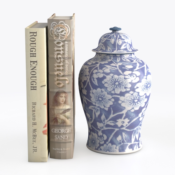 Blue and White Ginger Jar Ceramic