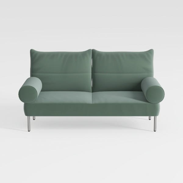 Green Velvet Couch, Comfy Sofa Couch with Spring C