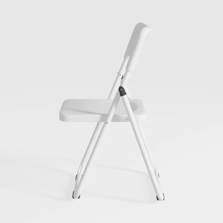 10 Pack White Folding Chairs, Portable Party Chair