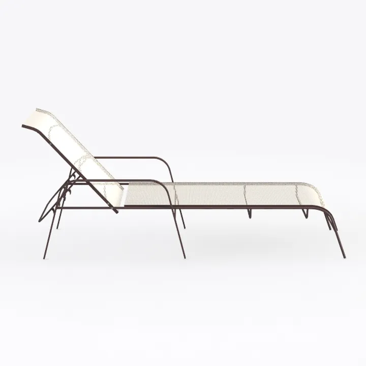 GUNJI Lounge Chairs for Outside 3 Pieces Patio Adj