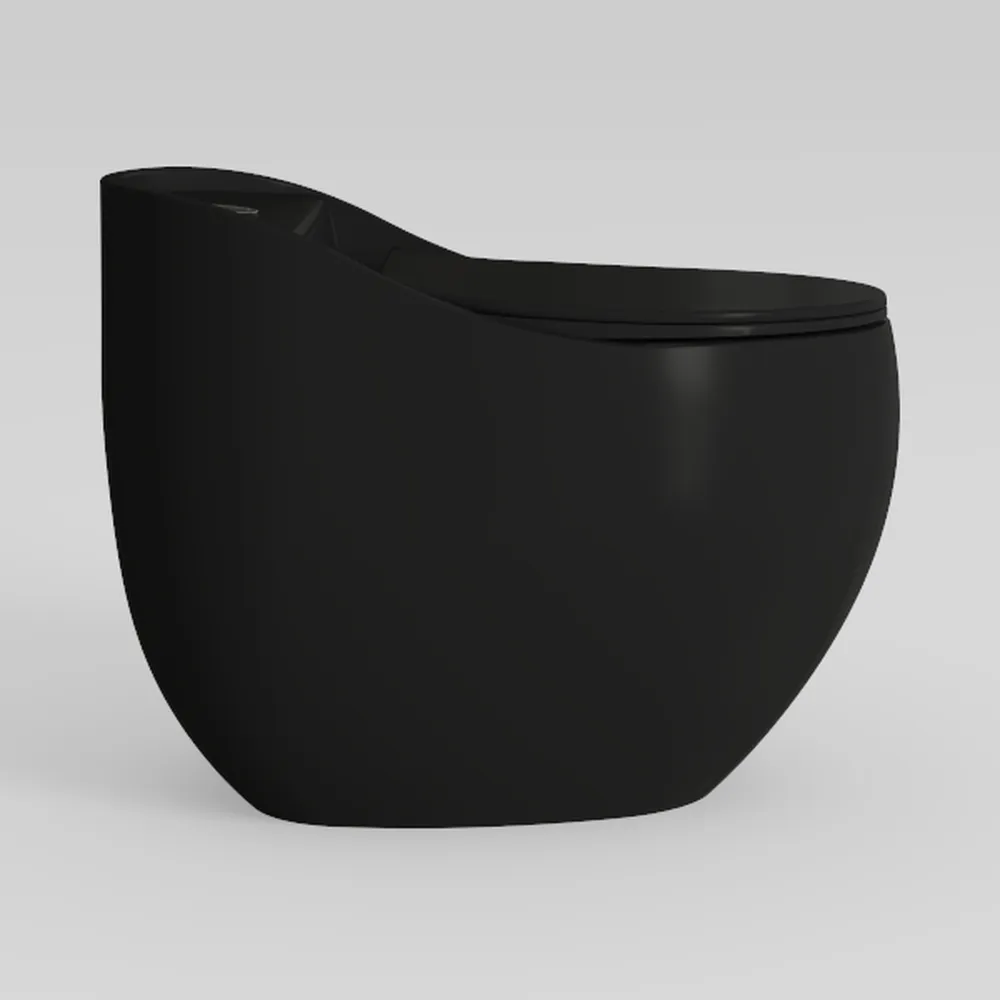 Simple Project Modern One-Piece Egg-Shaped Toilet 