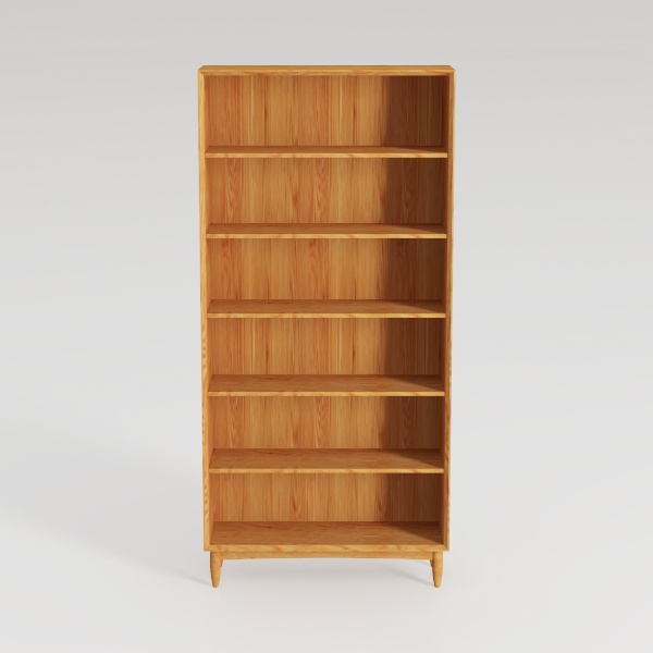 Camaflexi Shaker Style 6 Shelf Bookcase / Solid