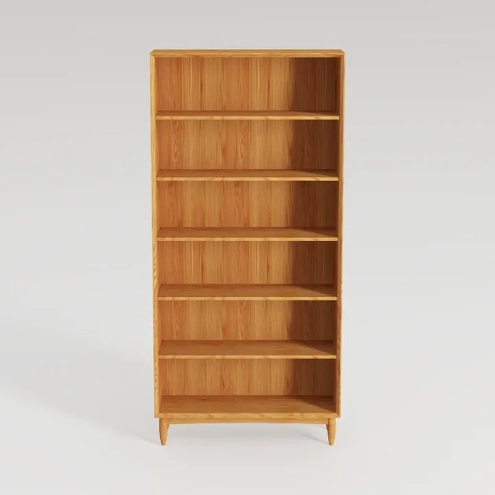 Camaflexi Shaker Style 6 Shelf Bookcase / Solid