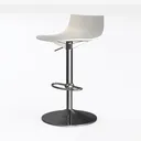 Bar Stools, Swivel Counter Height Barstools with Left 45 Degree View