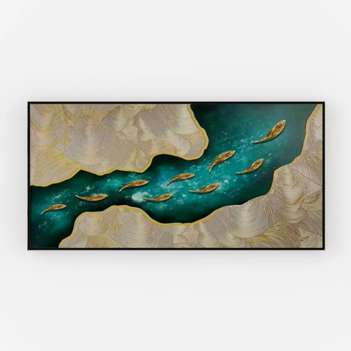 Framed Large Wall Art for Living Room, Running