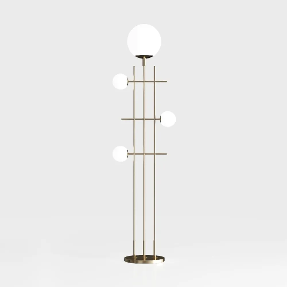 Dimmable Gold Floor Lamps for Living Room, 3