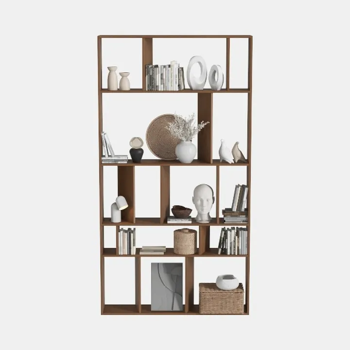 Tribesigns 6 Tier Corner Bookshelf, 64.9 Inches