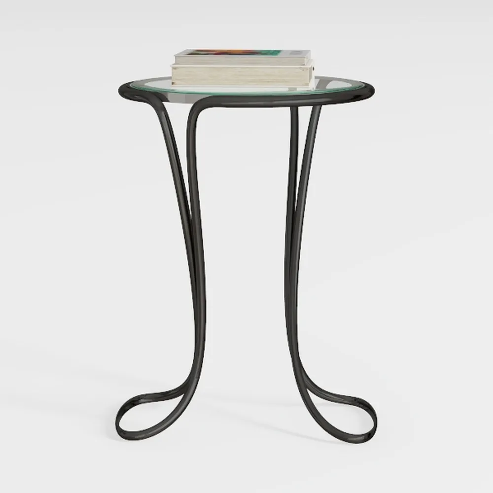 VONLUCE Mosaic Side Table and Plant Stand, 21"