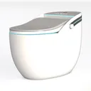 Smart Toilet with Bidet Built In ADA Height 17.7 Left 45 Degree View
