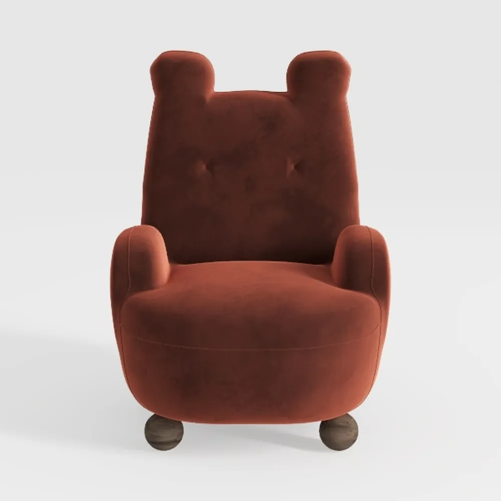 Pumpkin Sofa by Dorm Haul® - Boucle Rustic Orange