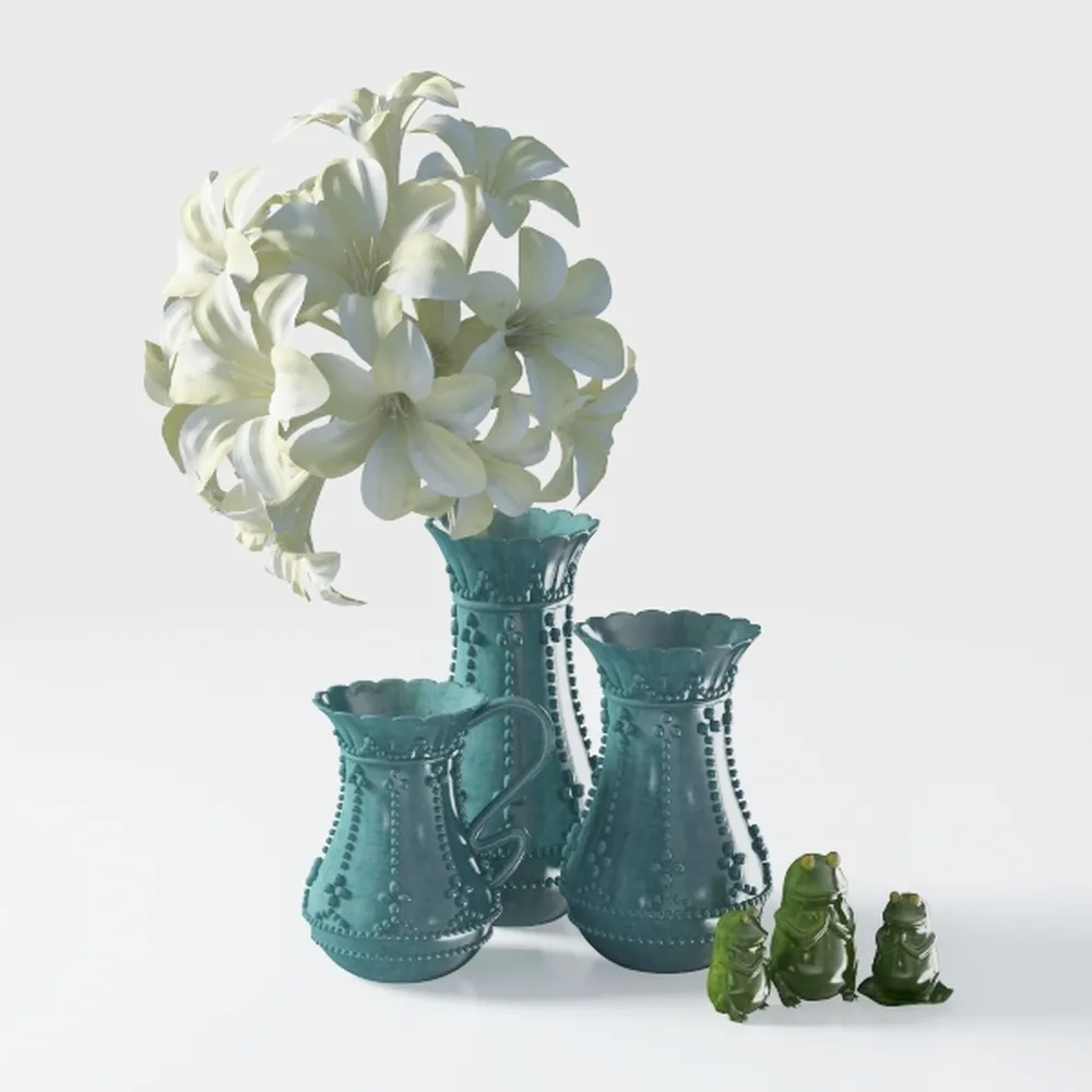 Briful 5.91'' Large Ceramic Rustic Vase Shabby