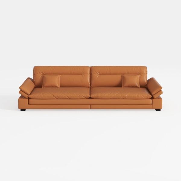 Top Grain Italian Leather Sofa for Modern Living