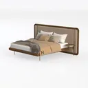 MICHAEL AMINI Mason Park King Lift Up Storage Bed  Left 45 Degree View