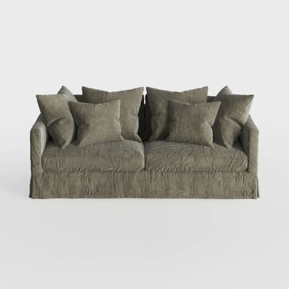 Pemberly Row 113" W Corduroy Fabric Cloud Converti