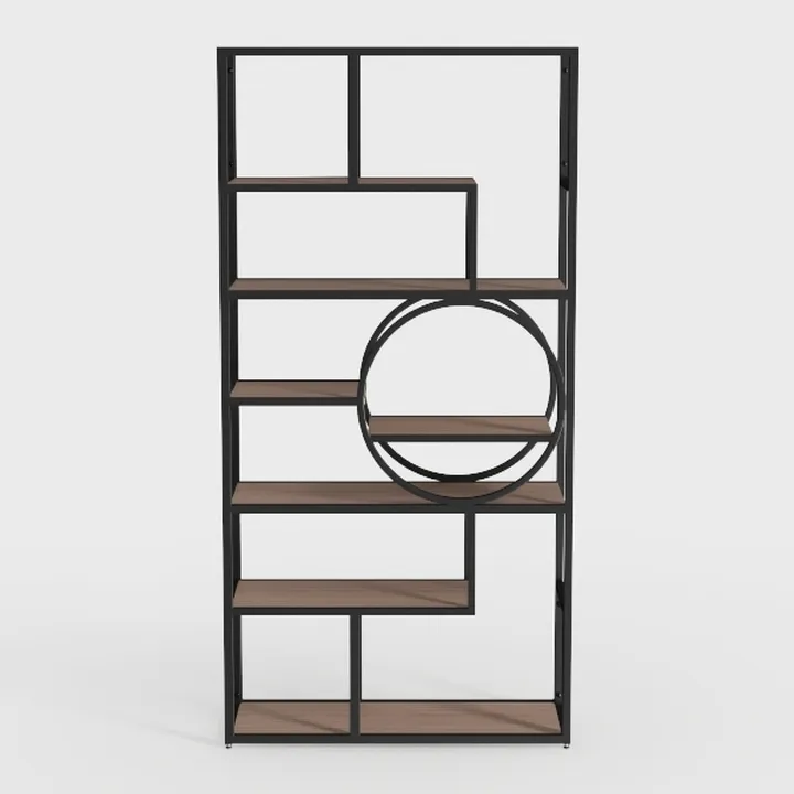 Tribesigns Bookshelf, Industrial 8-Tier Etagere