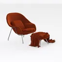 Swivel Barrel Chair Set of 2, Upholstered Swivel Right 45 Degree View