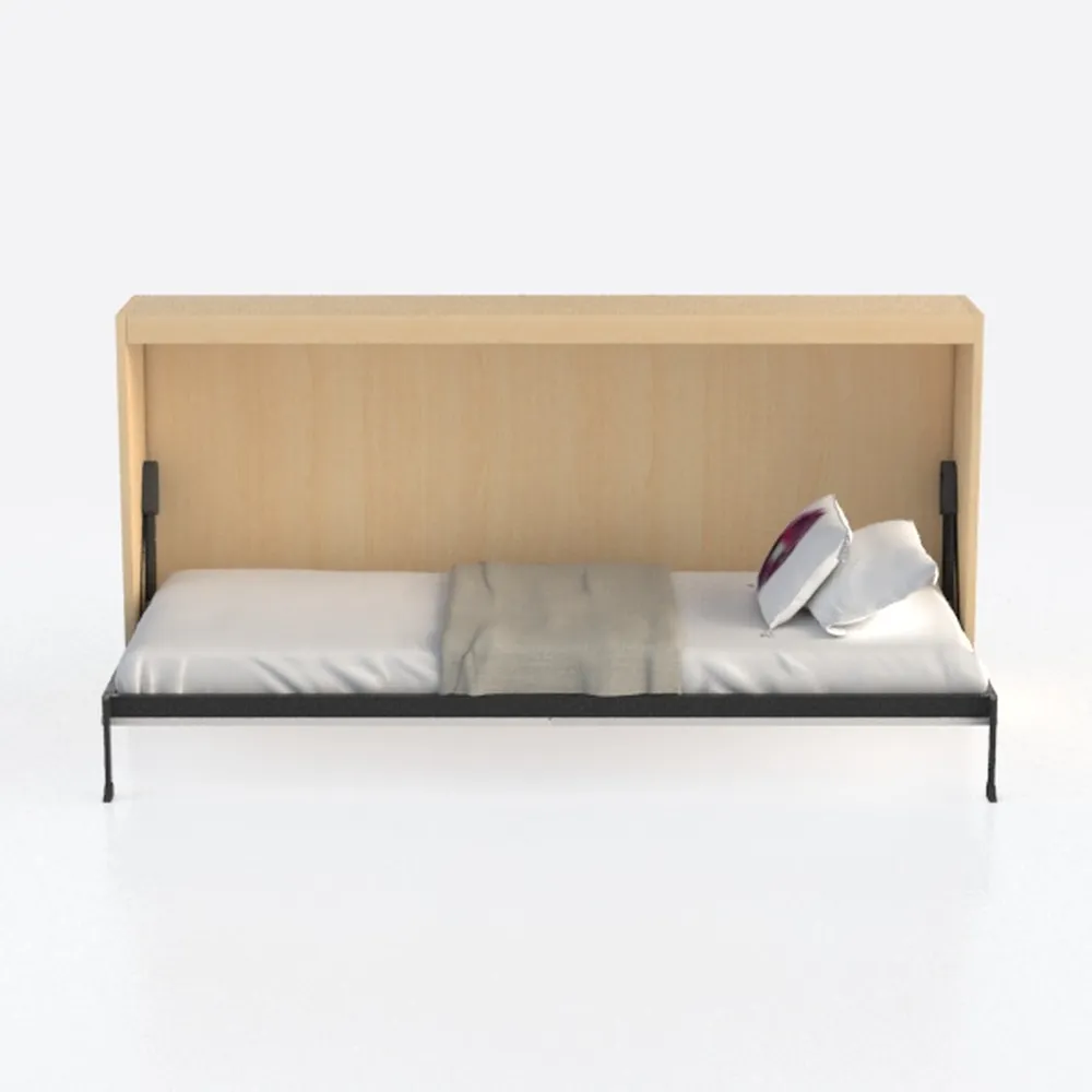 JAY-BE Revolution-Letto Pieghevole con Materasso a Rimbalzo in Fibra elettrica, Compatto, Singolo, Metallo Tessuto, Bianco e Nero