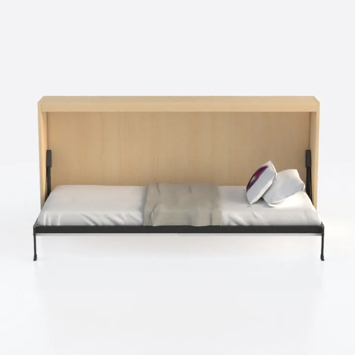 JAY-BE Revolution-Letto Pieghevole con Materasso a Rimbalzo in Fibra elettrica, Compatto, Singolo, Metallo Tessuto, Bianco e Nero