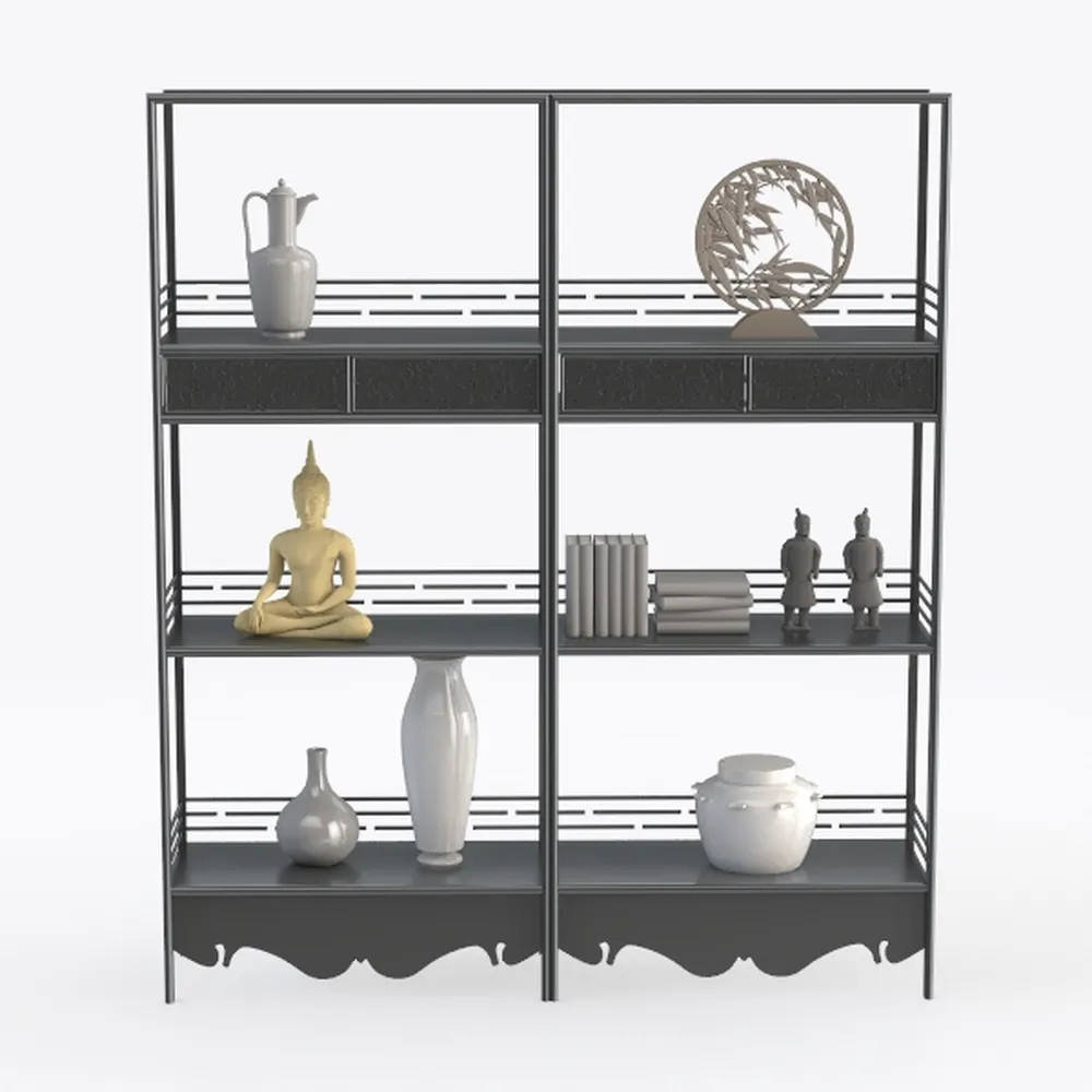 52.36" W Storage Shelves Metal Shelving Unit Load