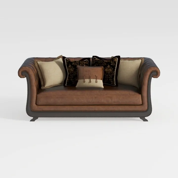 Roundhill Furniture San Marino Sofas, Chocolate
