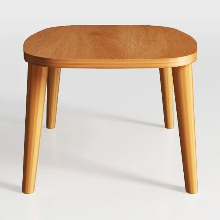 Oak Stackable Stool, Small Plant Stand, Round
