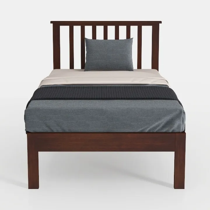 Alpine Furniture Flynn Mid Century Wood Queen Pane