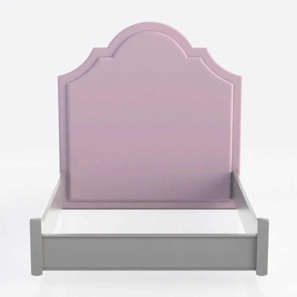 Benjara Tyra Full Size Bed, Sleek Panel Headboard,